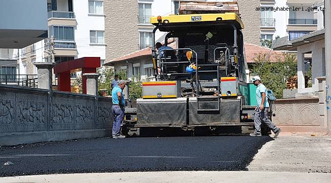 AKSARAY EREĞLİKAPI MAHALLESİ BAĞLANTILI YOLLARA SICAK ASFALT