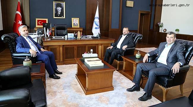 SERDENGEÇTİ VE ALTINSOY REKTÖR ŞAHİN’İ ZİYARET ETTİ