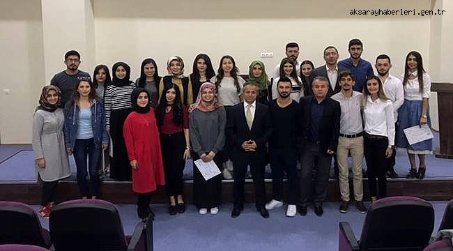 AKSARAY'DA 39 KURSİYERE HALK OYUNLARI KURSU BİTİRME SERTİFİKASI VERİLDİ