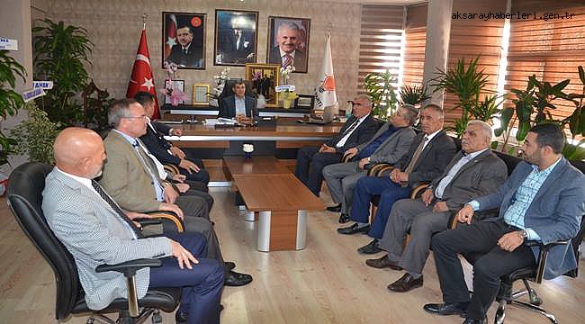 AKSARAY MHP HEYETİNDEN AK PARTİ’YE HAYIRLI OLSUN ZİYARET
