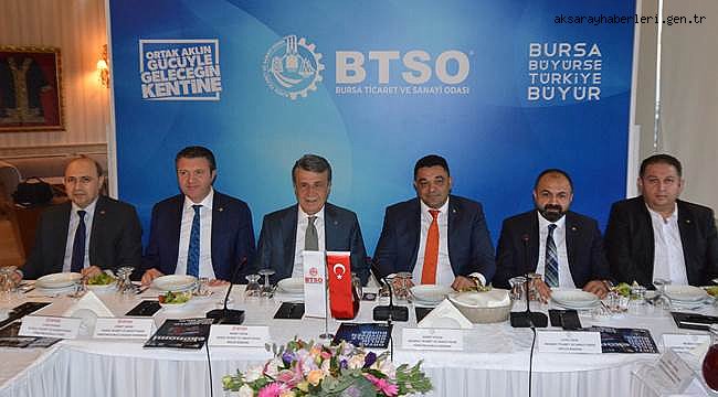 ATSO HEYETİ BURSA’DA İNEGÖL MOBİLYA FUARI İLE TİCARET VE SANAYİ ODALARINI ZİYARET ETTİ