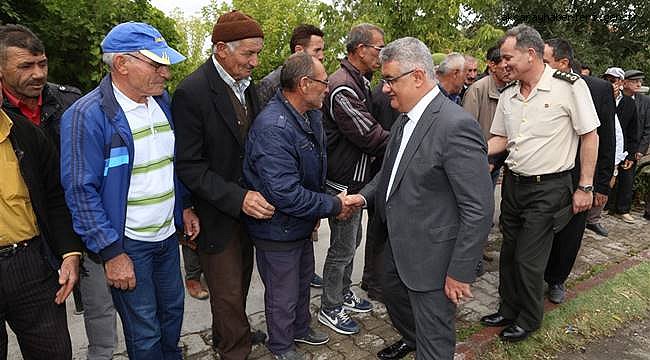 VALİ AYKUT PEKMEZ KARKIN KÖYÜ’NÜ ZİYARET ETTİ
