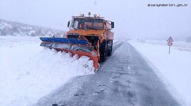 AKSARAY&#039;DA 2017 YILI KIŞ TEDBİRLERİ UYGULANMAYA BAŞLADI