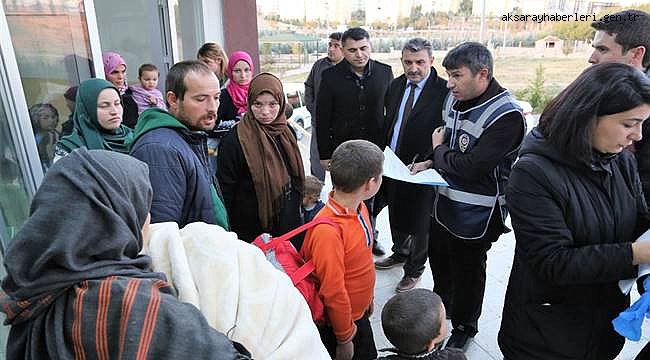 AKSARAY'DA DUYGU SÖMÜRÜSÜ İLE DİLENCİLİK YAPAN YABANCI UYRUKLU ŞAHISLAR TOPLANDI