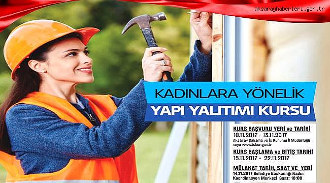 AKSARAY'DA KADIN GİRİŞİMCİLİĞİ VE İSTİHDAMINA TAM DESTEK 