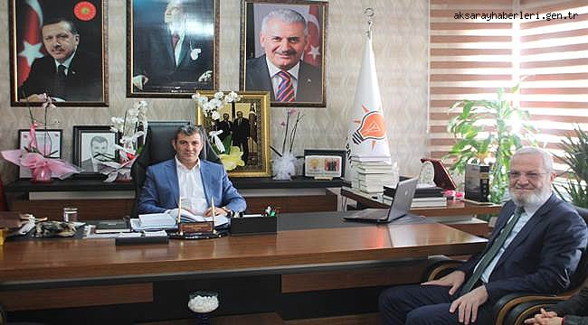 AKSARAY İL MÜFTÜSÜNDEN, AKSARAY AK PARTİ İL BAŞKANI’NA ZİYARET