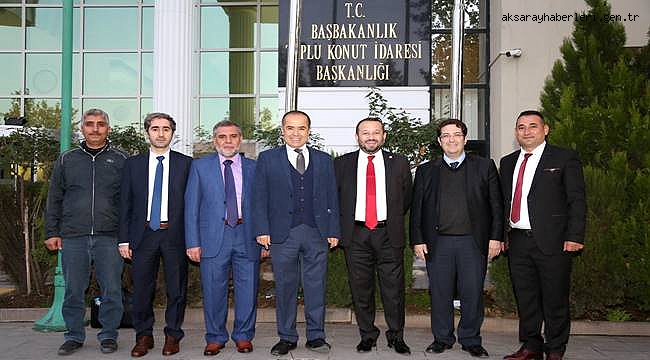 TOKİ BAŞKANI TURAN AKSARAY SANAYİ ESNAFINA MÜJDEYİ VERDİ