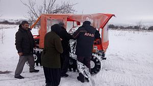 Aksaray AFAD ekipleri, yoğun kar yağışı nedeniyle mağdur olan vatandaşlarımızın yardımına yetişti
