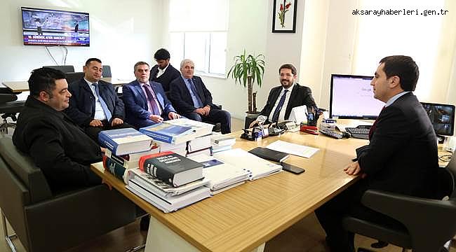 BAŞKAN YAZGI VE ODA BAŞKANLARINDAN ABDULVAHAP AFŞİN’E ZİYARET
