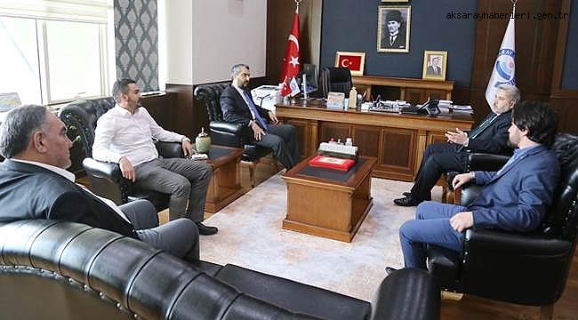 BAKAN DANIŞMANI ABDULLAH ÇALIŞKAN REKTÖR ŞAHİN’İ ZİYARET ETTİ