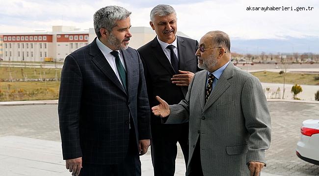 İŞADAMI ORHAN AĞAÇLI REKTÖR ŞAHİN’İ ZİYARET ETTİ