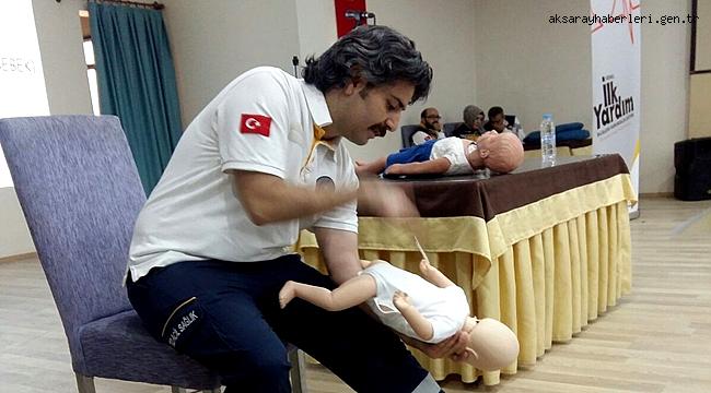 AKSARAY'DA AK KADINLARA ‘GENEL İLK YARDIM BİLGİSİ’ FARKINDALIK EĞİTİMİ