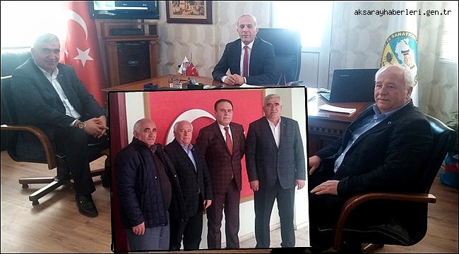 MHP AKSARAY HEYETİ YAŞAR ALTIN ve HÜSEYİN KOÇAK'I ZİYARET ETTİ