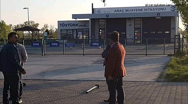 Aksaray'da Araç muayene istasyonuna giden sürücüler şaşkınlık yaşadı