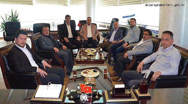 MÜTEAHHİTLER BİRLİĞİNDEN GÖKTAŞ’A HAYIRLI OLSUN ZİYARETİ