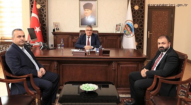 TSO BAŞKANI GÖKTAŞ VE MECLİS BAŞKANI TEKİN VALİ AYKUT PEKMEZ’E ZİYARET ETTİ