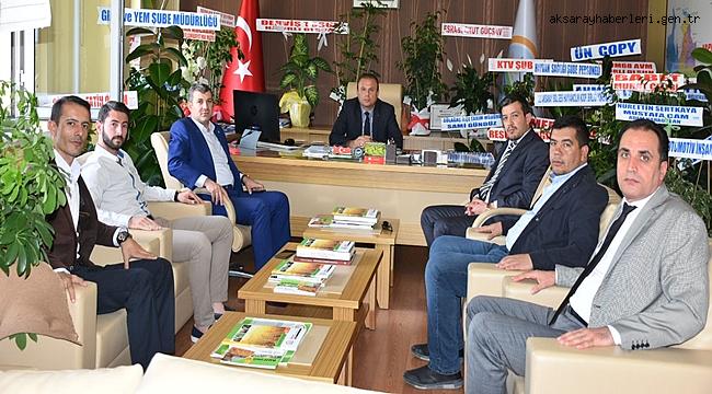 AKSARAY AK HEYET, GIDA TARIM VE HAYVANCILIK İL MÜDÜRÜ SAKLAV'I ZİYARET ETTİ