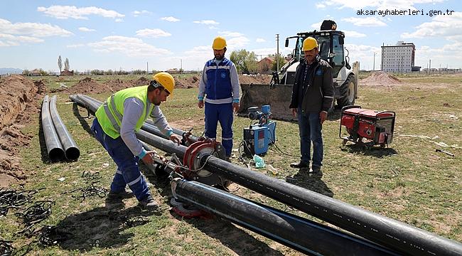 AKSARAY BELEDİYESİ İÇME SUYU ANA ŞEBEKE HATLARINI YENİLİYOR