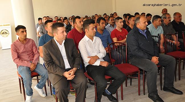 AKSARAY İL ÖZEL İDARESİNDE TAŞERON İŞÇİ TOPLANTISI