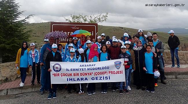 BİR ÇOCUK BİR DÜNYA PROJESİ İLE IHLARA VADİSİNİ GEZDİLER