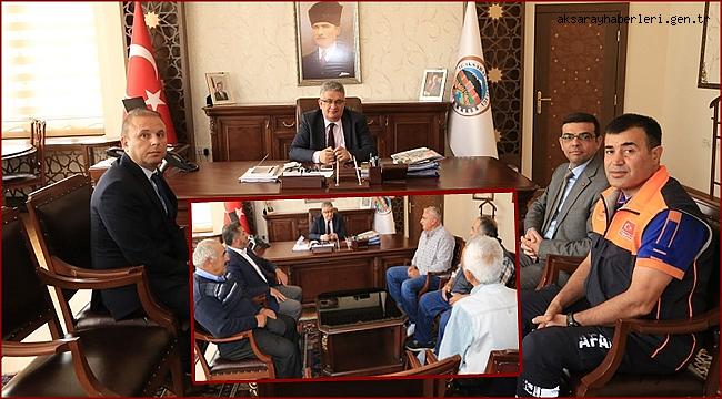 YAPRAKHİSAR KÖYÜNDEN ve ARAŞTIRMA ENSTİTÜSÜNDEN VALİ AYKUT PEKMEZ’E ZİYARET