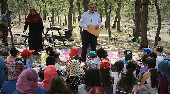 ŞAHİN, YAZ OKULU’NDA ÇOCUKLARLA BULUŞTU
