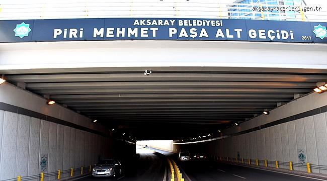 AKSARAY PİRİ MEHMET PAŞA ALT GEÇİDİNDE EDS DEVREYE GİRDİ