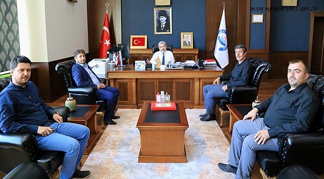 AKMÜB HEYETİ REKTÖR ŞAHİN’İ ZİYARET ETTİ