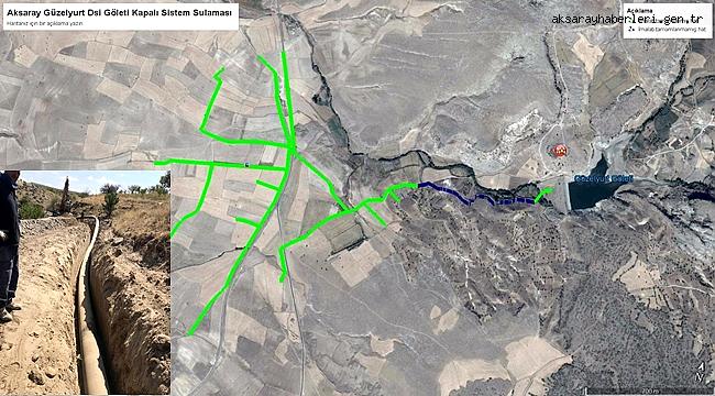 AKSARAY GÜZELYURT GÖLETİ KAPALI SİSTEM SULAMA TESİSİ ÇALIŞMALARI BİTMEK ÜZERE