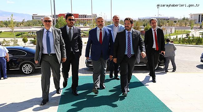 BELEDİYE BAŞKANI HALUK ŞAHİN YAZGI’DAN REKTÖR YUSUF ŞAHİN’E ZİYARET