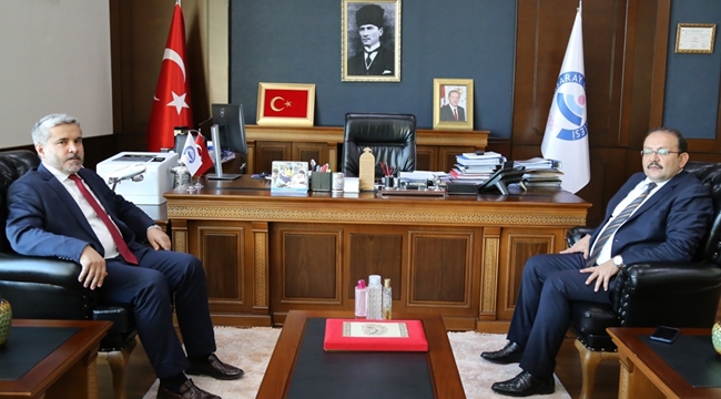 BAŞSAVCI CANSEVER REKTÖR ŞAHİN’İ ZİYARET ETTİ