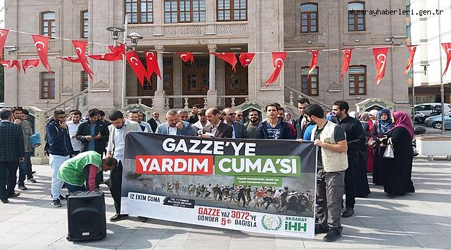 İHH AKSARAY 'GAZZE İNSANİ YARDIM BEKLİYOR'