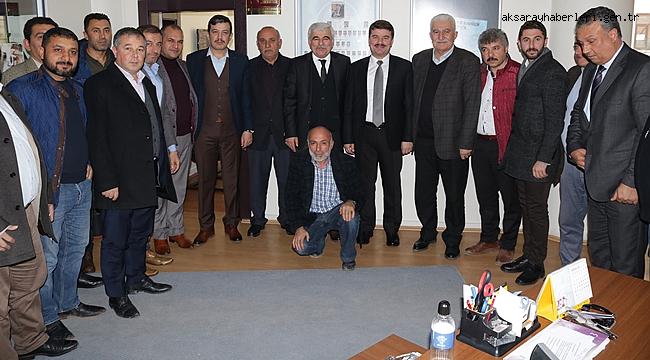AK PARTİ BELEDİYE BAŞKAN ADAYI DİNÇER’DEN ESNAF ODASINA ZİYARET