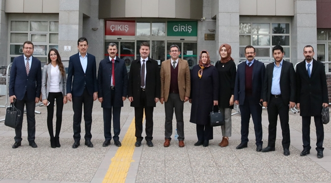 AKSARAY AK PARTİ’DEN ADLİYE TEŞKİLATINA ZİYARETLER
