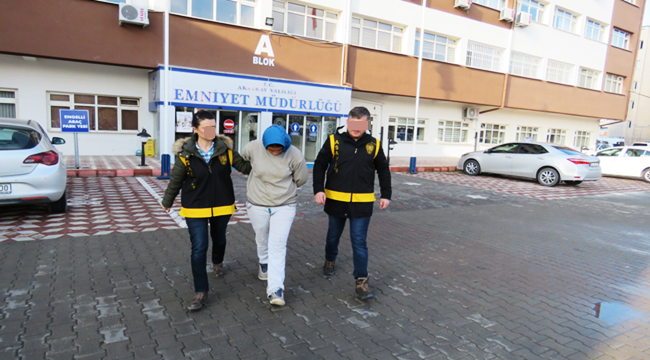 AKSARAY'DA AÇIKTAN HIRSIZLIK YAPAN ŞAHISLAR YAKALANDI