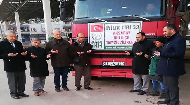 AKSARAY'DAN 2018 YILINDA 33 TIR İYİLİK