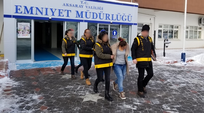 AKSARAY ASAYİŞ ŞUBE MÜDÜRLÜĞÜ EKİPLERİ YAPTIĞI OPERASYONLA HIRSIZLIK ŞÜPHELİLERİNİ YAKALADI