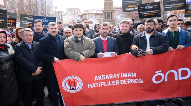 AK PARTİDEN AKSARAY 15 TEMMUZ MEYDANINDA 28 ŞUBAT AÇIKLAMASI