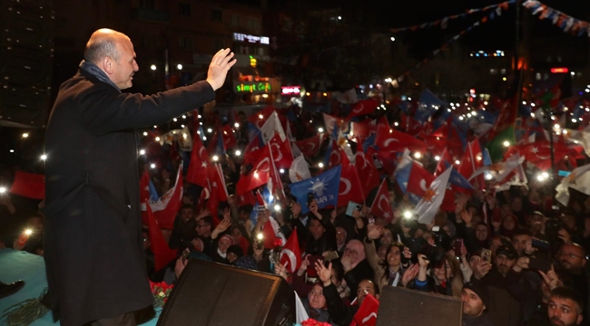 BAKAN SOYLU “HER ZAMAN EVREN DİNÇER’İN EMRİNDEYİM”