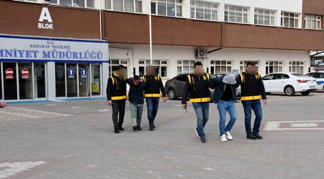HIRSIZLIK ŞÜPHELİLERİ AKSARAY EMNİYETİNDEN KAÇAMADI
