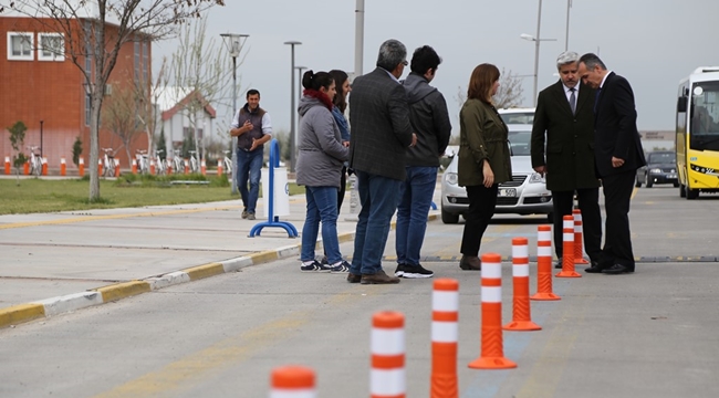 ASÜ'DE BİSİKLET YOLLARINI GELİŞTİRME ÇALIŞMALARI SÜRÜYOR 