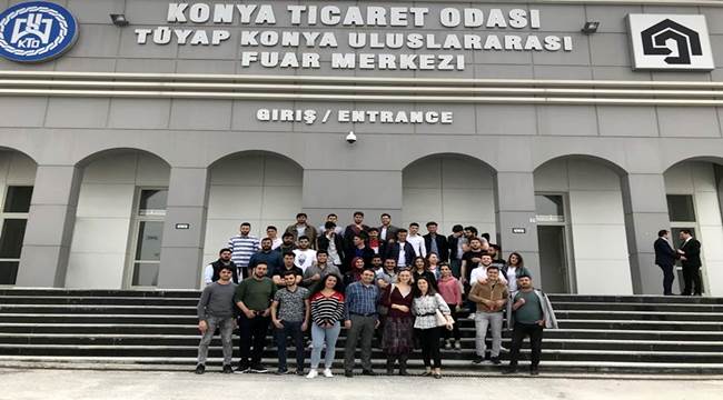 ASÜ İNŞAAT BÖLÜMÜ ÖĞRENCİLERİ KONYA YAPI FUARINA KATILDI