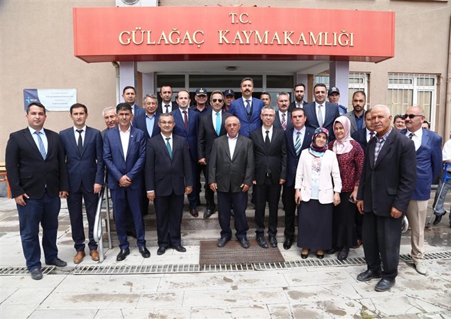 VALİ ALİ MANTI GÜLAĞAÇ VE GÜZELYURT İLÇELERİNİ ZİYARET ETTİ