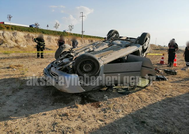 AKSARAY DAKİ FECİ KAZADA 1 GENÇ ÖLDÜ 3 KİŞİ YARALANDI