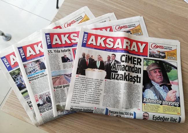 BASIN DUAYENİ YENİ AKSARAY GAZETESİ 33. YAŞINDA