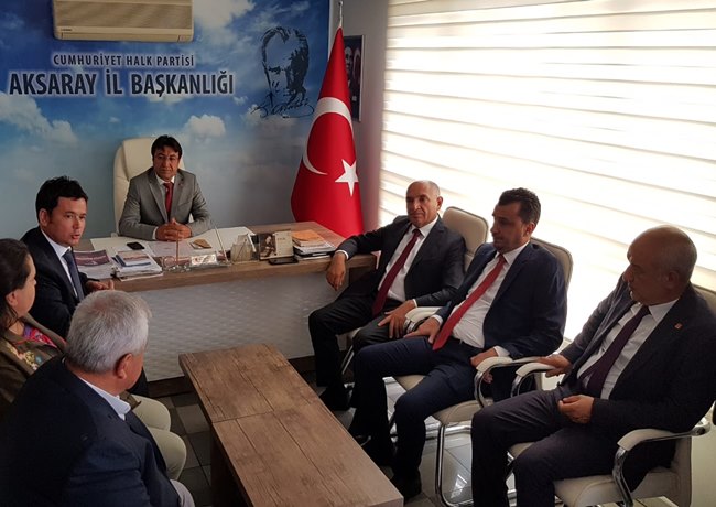 CHP MİLLETVEKİLLERİ AKSARAY'DA ZİYARETLERDE BULUNDU