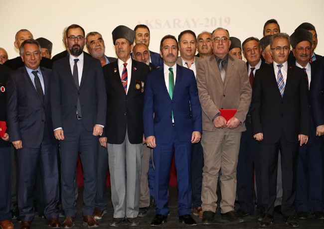 AKSARAY'DA KAHRAMAN GAZİLERİN MADALYALARI DÜZENLENEN TÖRENLE VERİLDİ