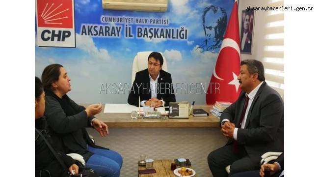 AKSARAY EMNİYET MÜDÜRÜ MURAT KOLCU CUMHURİYET HALK PARTİSİNİ ZİYARET ETTİ