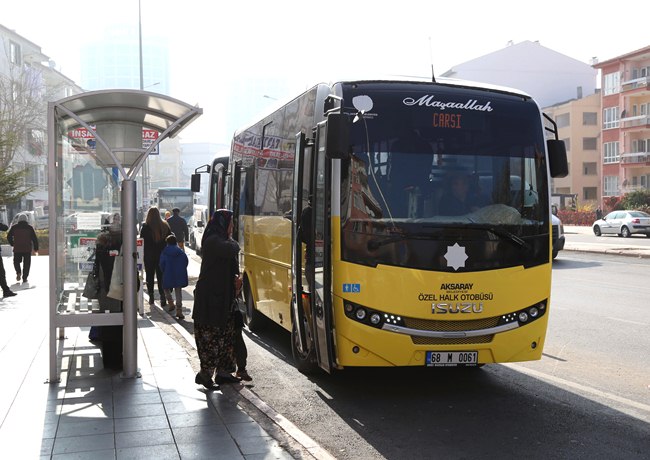 AKSARAY OSB'YE HALK OTOBÜSÜ SEFERLERİ BAŞLADI