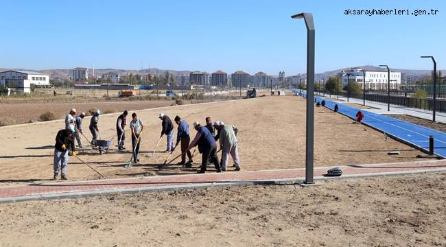 AKSARAY RECEP TAYYİP ERDOĞAN PARKI 2. ETABINDA ZEMİN ÇALIŞMASI BAŞLADI